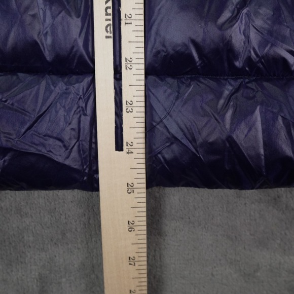 BCBGMAXAZRIA Packable Premium Down Jacket Womens Medium Blue Saphire Puffer - Picture 6 of 15